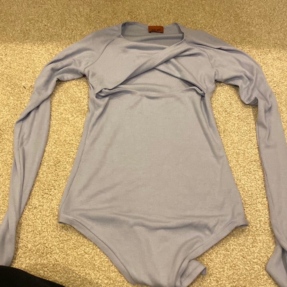 Brand new Alix NYC bodysuit. Periwinkle. Size M